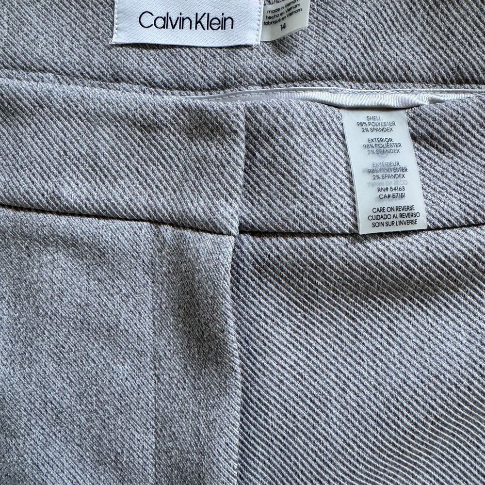 Calvin Klein Light Gray Suit Pants